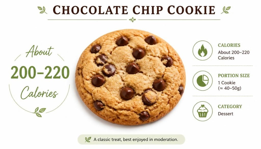 How many calories are in a Subway cookie with 200 to 220 calorie range